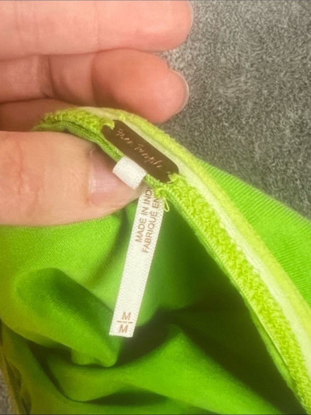 Free People Strapless Neon Green Midi Dress - Picture 2 of 6